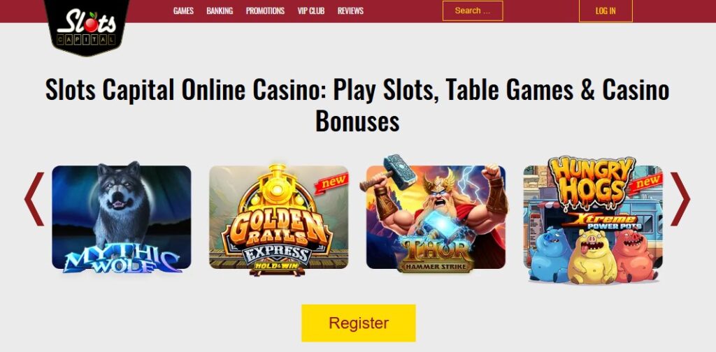 Slots Capital Home Clovr