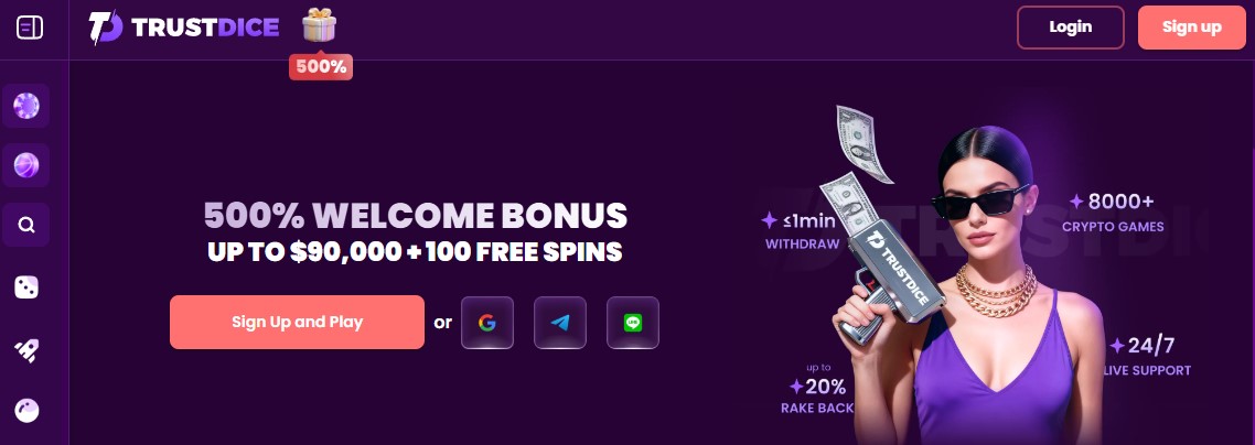 Trustdice Home Clovr