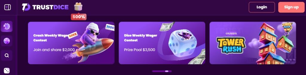 Trustdice Lobby Clovr