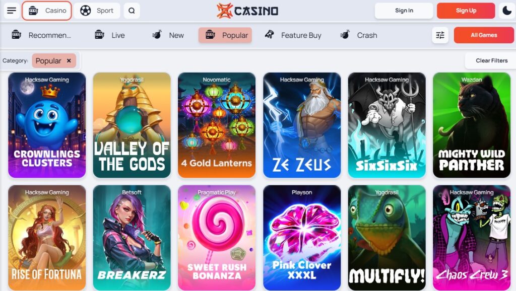 Zen Casino Games Clovr