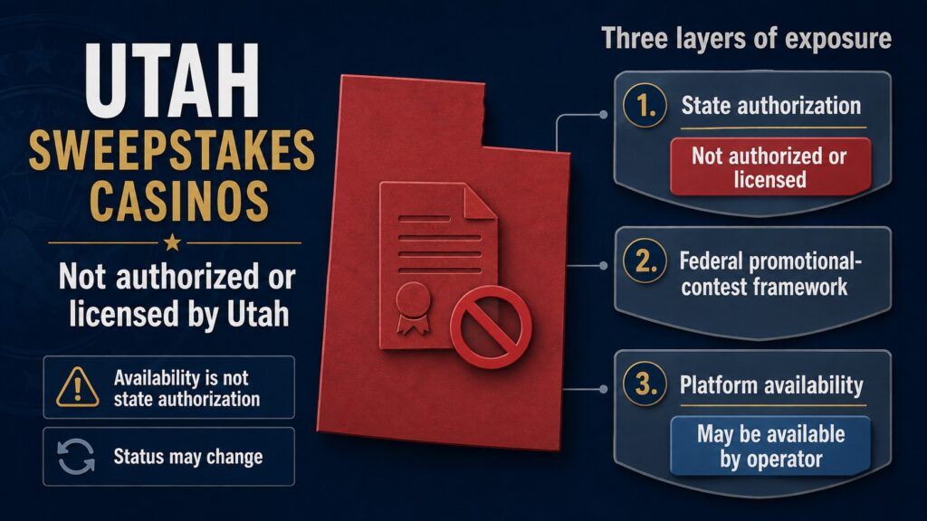 Are Sweepstakes Casinos Legal In Utah