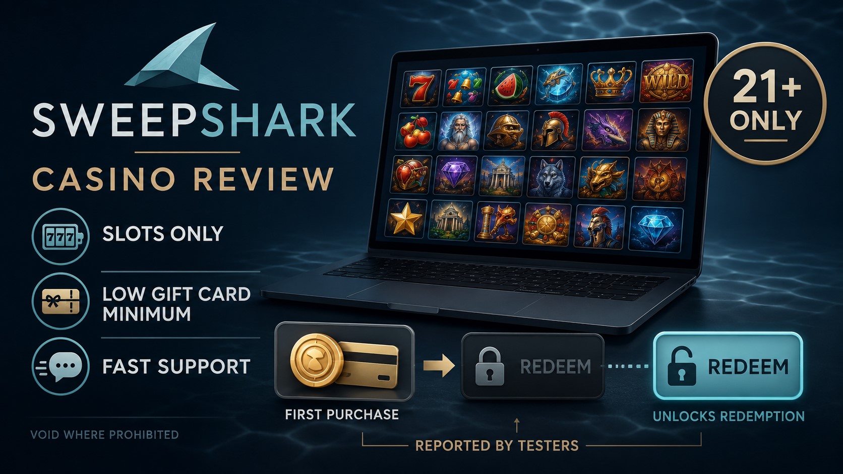 Sweepshark Casino Review Clovr