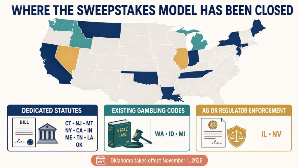 Where The Sweepstakes Model Has Been Banned