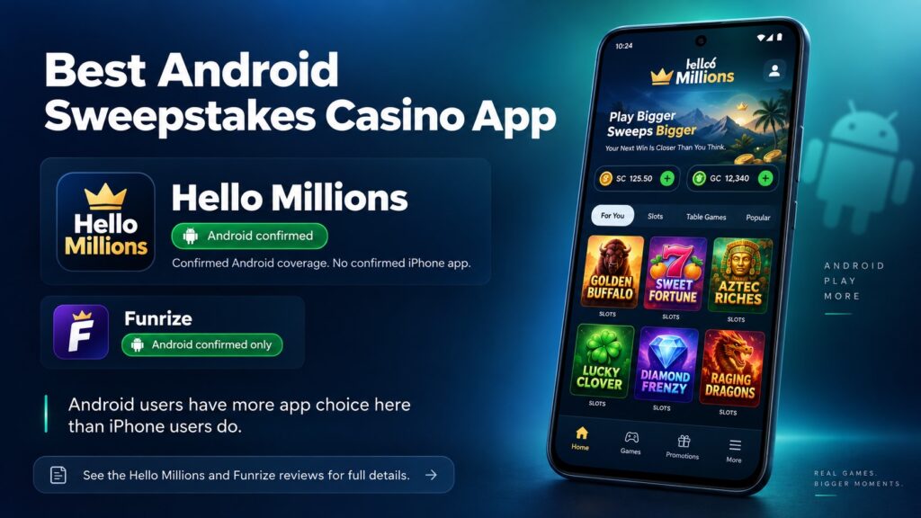 Best Android Sweepstakes Casino App Clovr