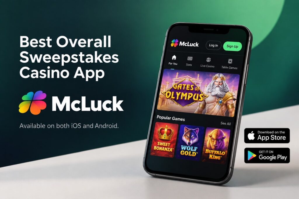 Best Overall Sweepstakes Casino App Clovr