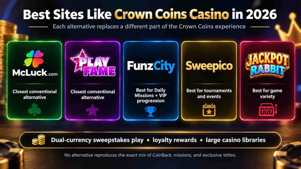 Crown Coins Casino Sites Like